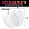 9" x 11.8" Clear Oval Acrylic Painting Palette (2-Pack) - Artists Transparent Plastic Mixing Paint Palette Tray - Non-Stick Surface for Acrylic and Oil Paint
